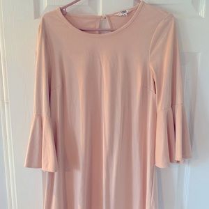 Light pink suede dress